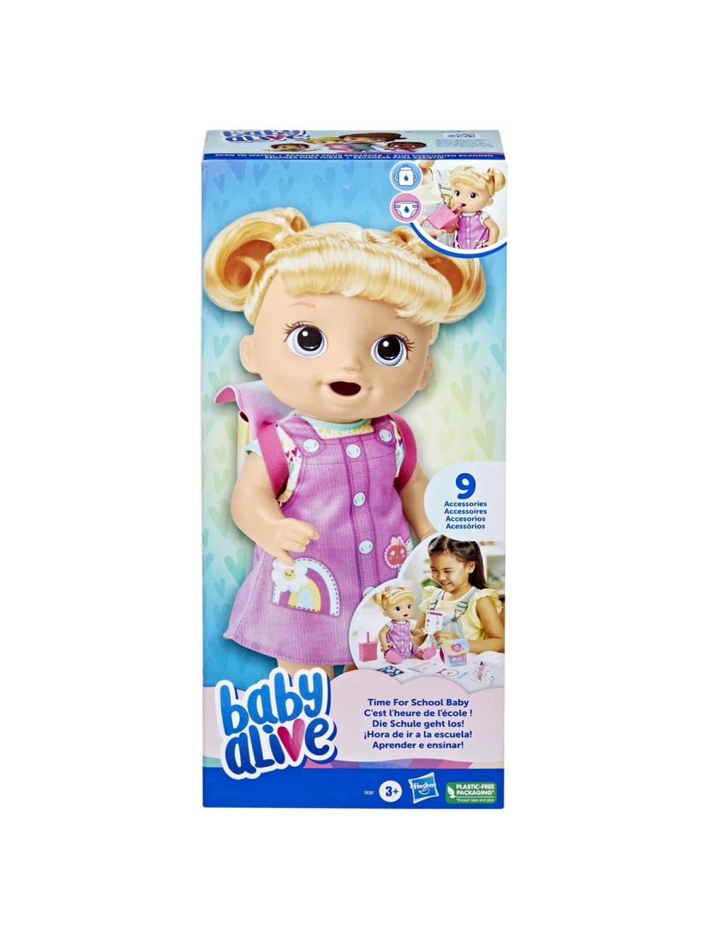 Time For School Baby Doll - Pink Dress